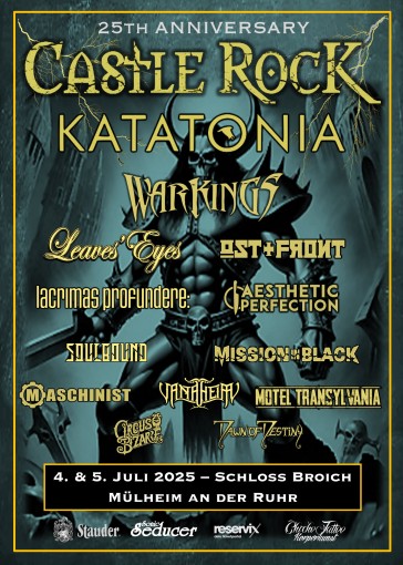 Castle Rock 2025 in Mülheim an der Ruhr, Schloß Broich mit Katatonia, Leaves Eyes, Aesthetic Perfection und vielen anderen...... - Michael Bohnes/Kulturbüro Castle Rock 2025 in Mülheim an der Ruhr, Schloß Broich mit Katatonia, Leaves Eyes, Aesthetic Perfection und vielen anderen...... - Michael Bohnes/Kulturbüro