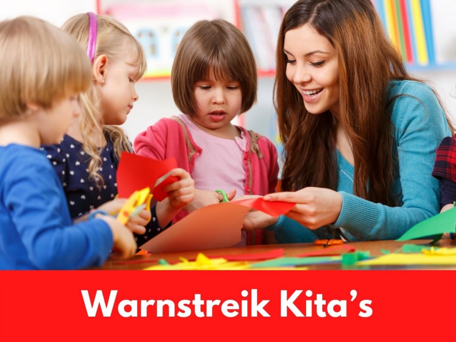 Warnstreik bei den Kindertageseinrichtungen - Online Redaktion - Referat I - Canva Warnstreik bei den Kindertageseinrichtungen - Online Redaktion - Referat I - Canva