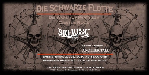 Schwarze Flotte, Vorab-Party zum Castle Rock XX am 2. Juli 2020 Wasserbahnhof Mülheim an der Ruhr - Michael Bohnes Schwarze Flotte, Vorab-Party zum Castle Rock XX am 2. Juli 2020 Wasserbahnhof Mülheim an der Ruhr - Michael Bohnes