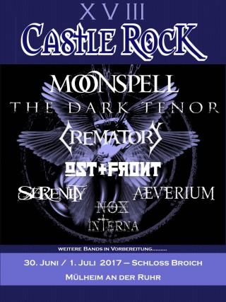 Castle Rock 18, am 30.06. und 01.07.2017 in Mülheim an der Ruhr, Schloß Broich Quelle/Autor: Michael Bohnes Castle Rock 18, am 30.06. und 01.07.2017 in Mülheim an der Ruhr, Schloß Broich